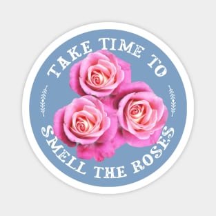 Pretty Pink Roses Women Gardeners Teens Floral Flower Lovers Magnet